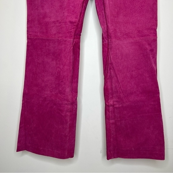 Chadwick’s Pink Suede Leather Pants Size 14 - Picture 4 of 10